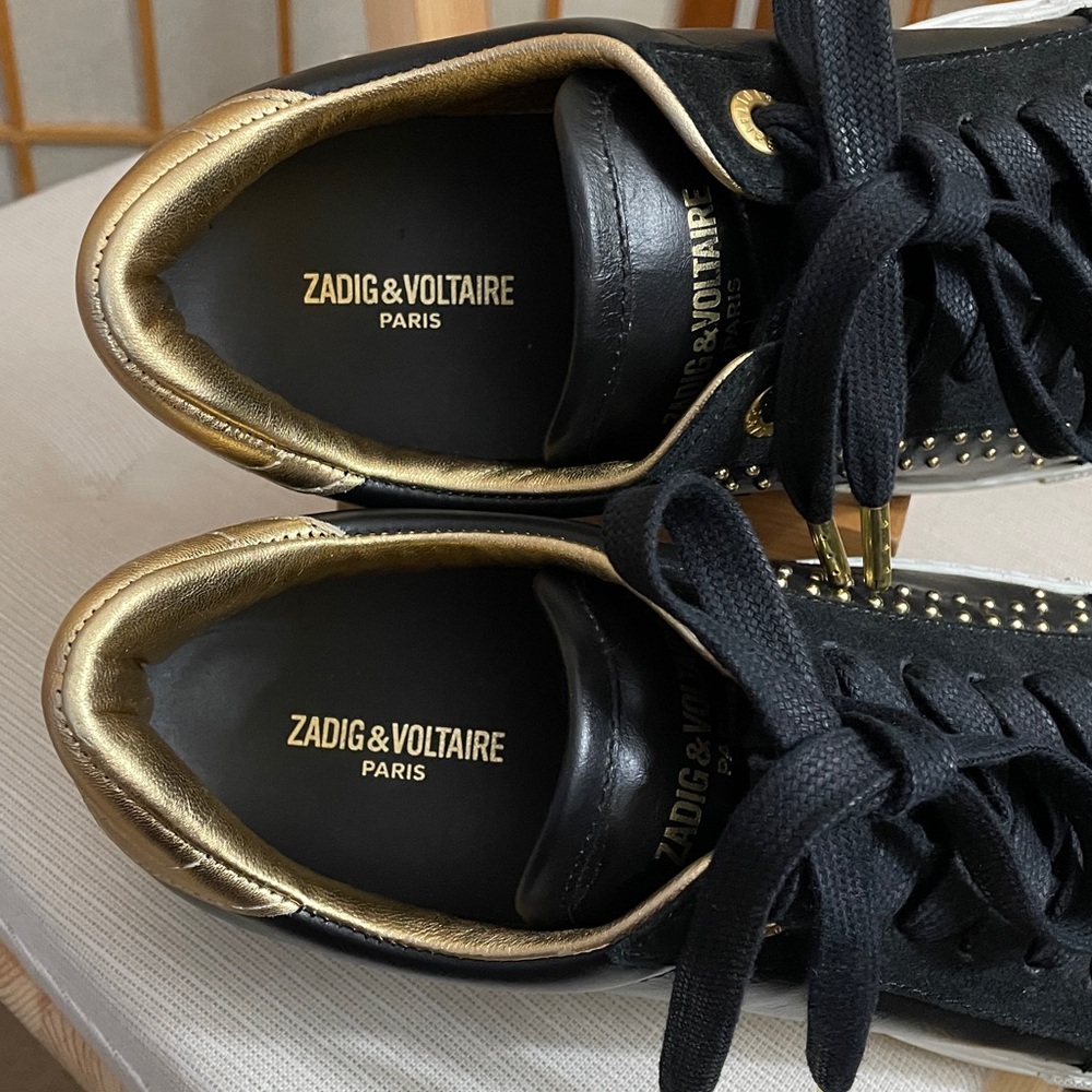 Zadig & Voltaire ZV1747 Studded Sneakers US 7 / EU 38 - Picture 12 of 17